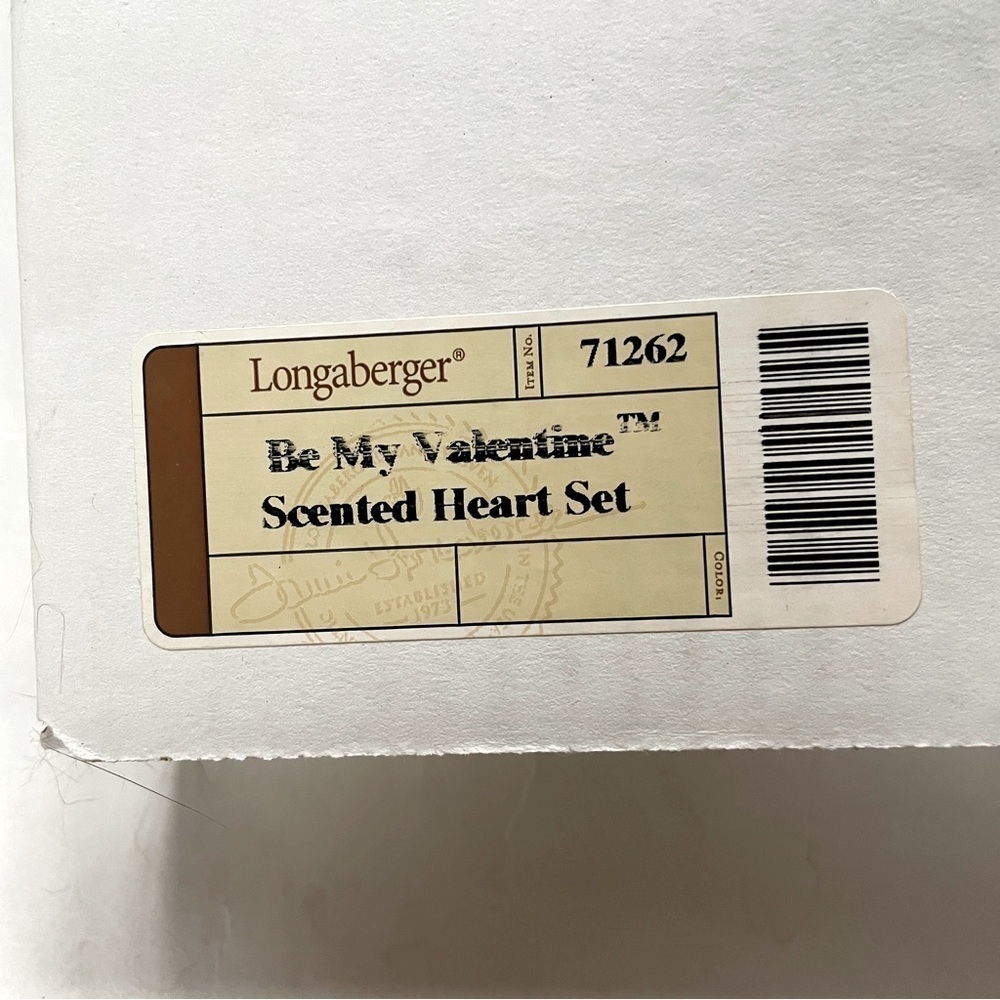 Longaberger Be My Valentine Scented Heart Set 71262 NIB